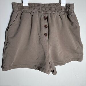 Greylin High Waist Taupe SweatShorts